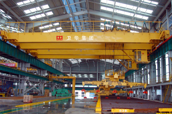 Bridge Crane with Electromagnetic Hanging Beam