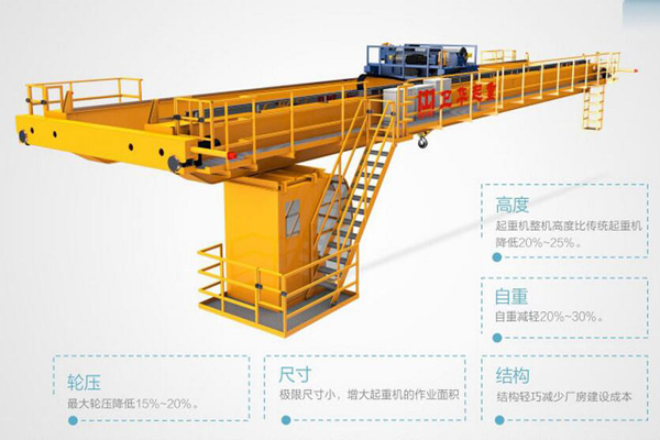 Double Grider Bridge Crane with Winch Trolley