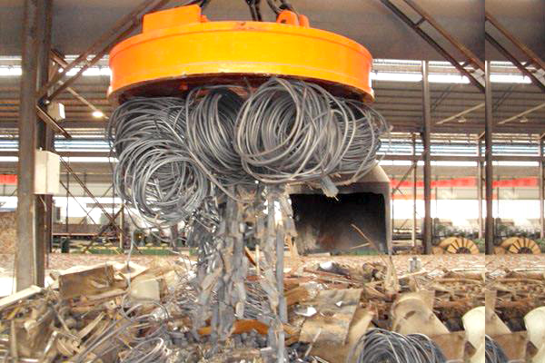 Bridge Crane with Magnechuck