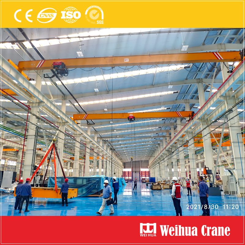 5t-single-girder-bridge-crane-installation-Mexico