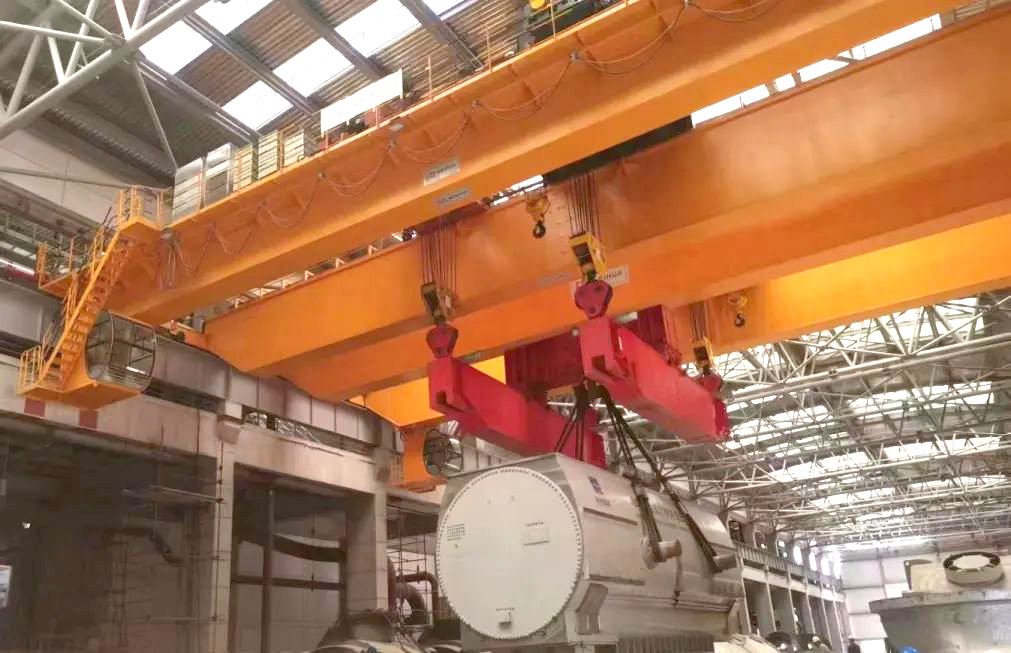 power-plant-stator-lifting-bridge-crane-130t